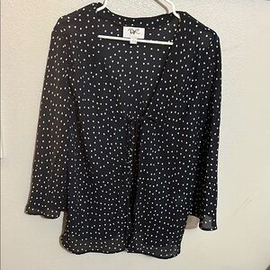 Black Polka Dot Blouse by